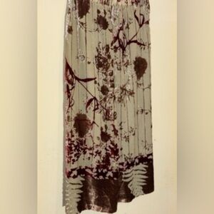 oilily womens S Skirt Maxi Burnout Velvet Fairycore  Whimsygoth Swiftie